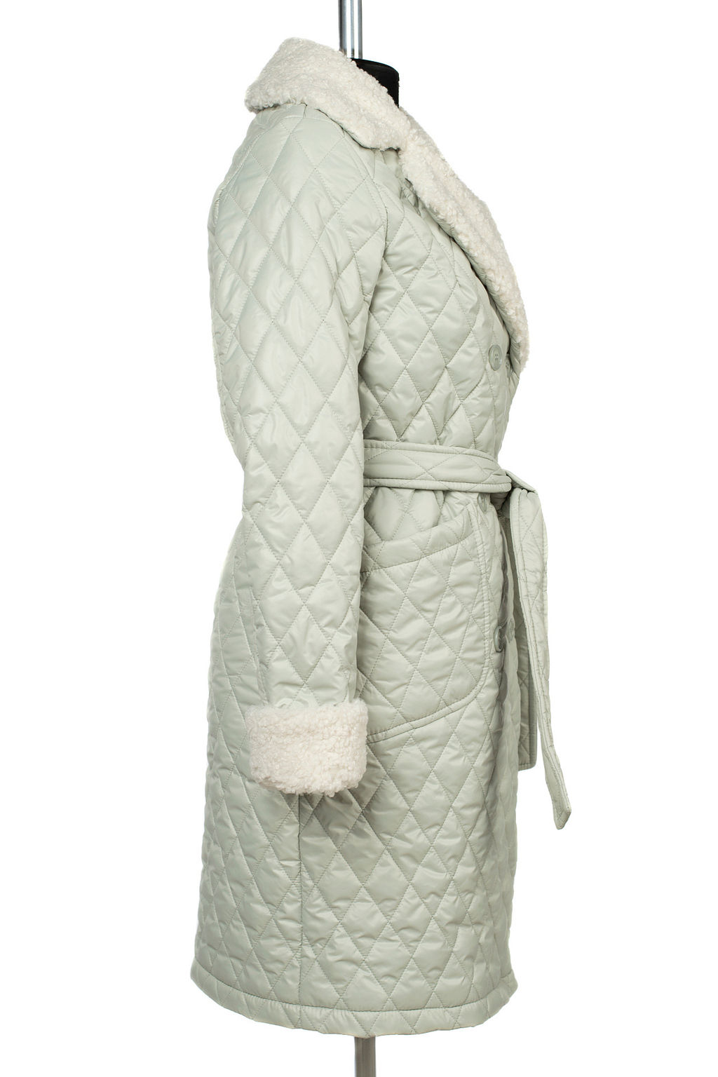 01-11528 Пальто женское демисезонное (пояс) - El podio фото 10