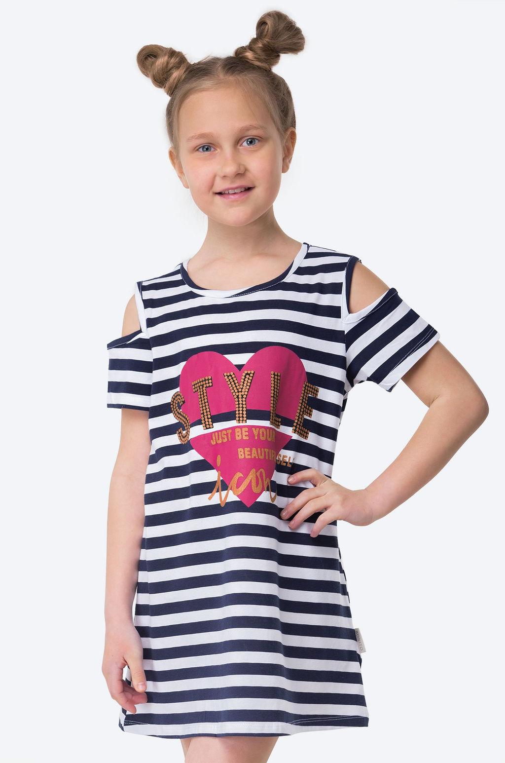 Летнее платье с лайкрой для девочки Bonito  фото 28