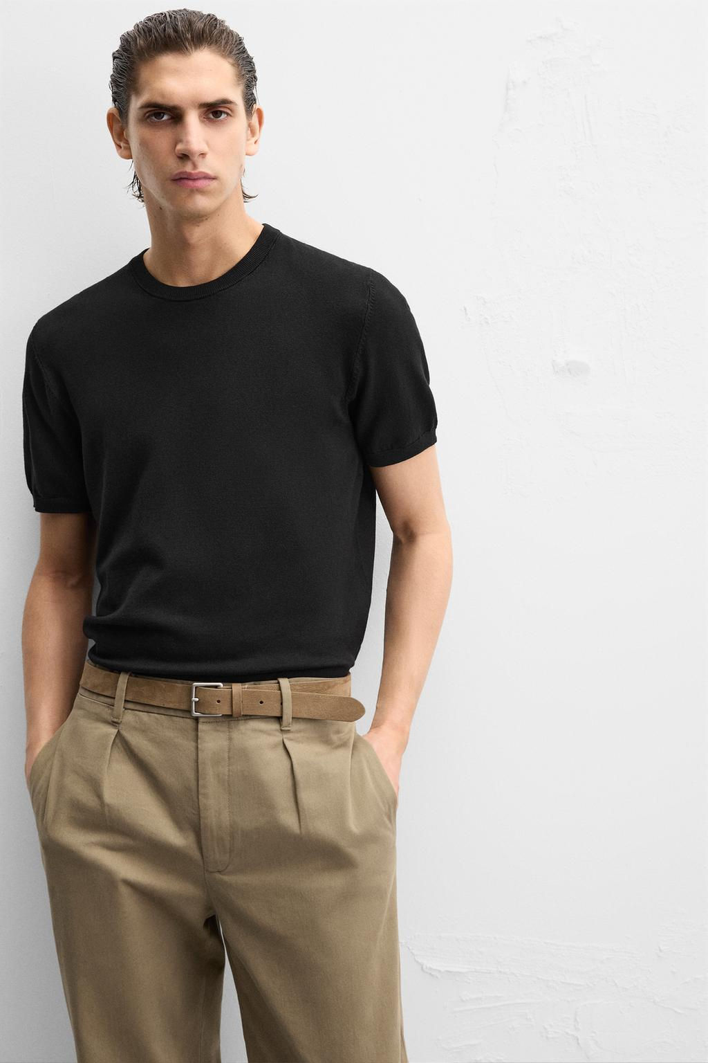 FLOWING KNIT T-SHIRT - Zara фото 35
