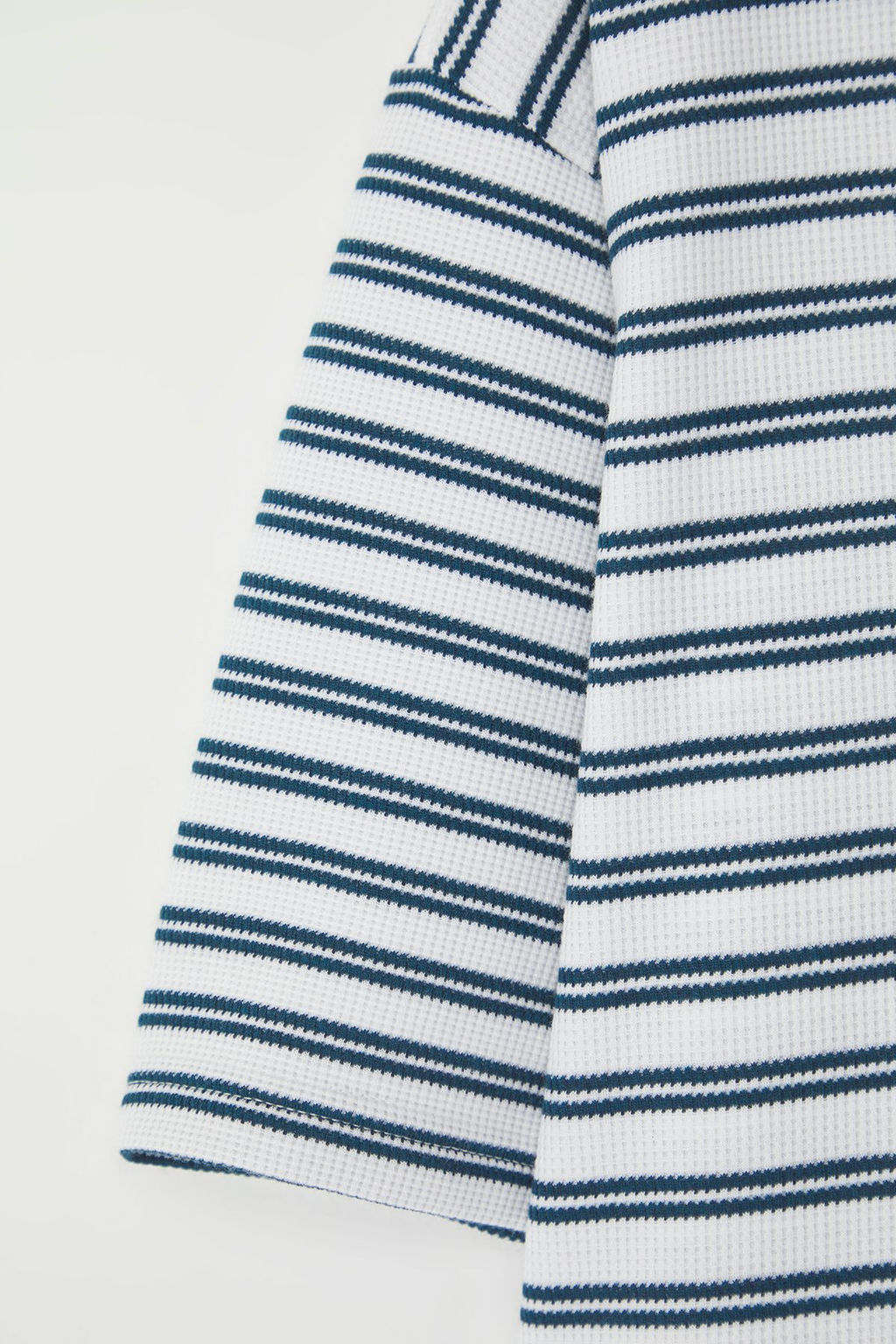 TRENDYOL MAN Limited Edition Ekru-Mavi Cizgili Oversize/Genis Kesim Polo Yaka T-shirt TMNSS25PO00004 - Trendyolmilla фото 5