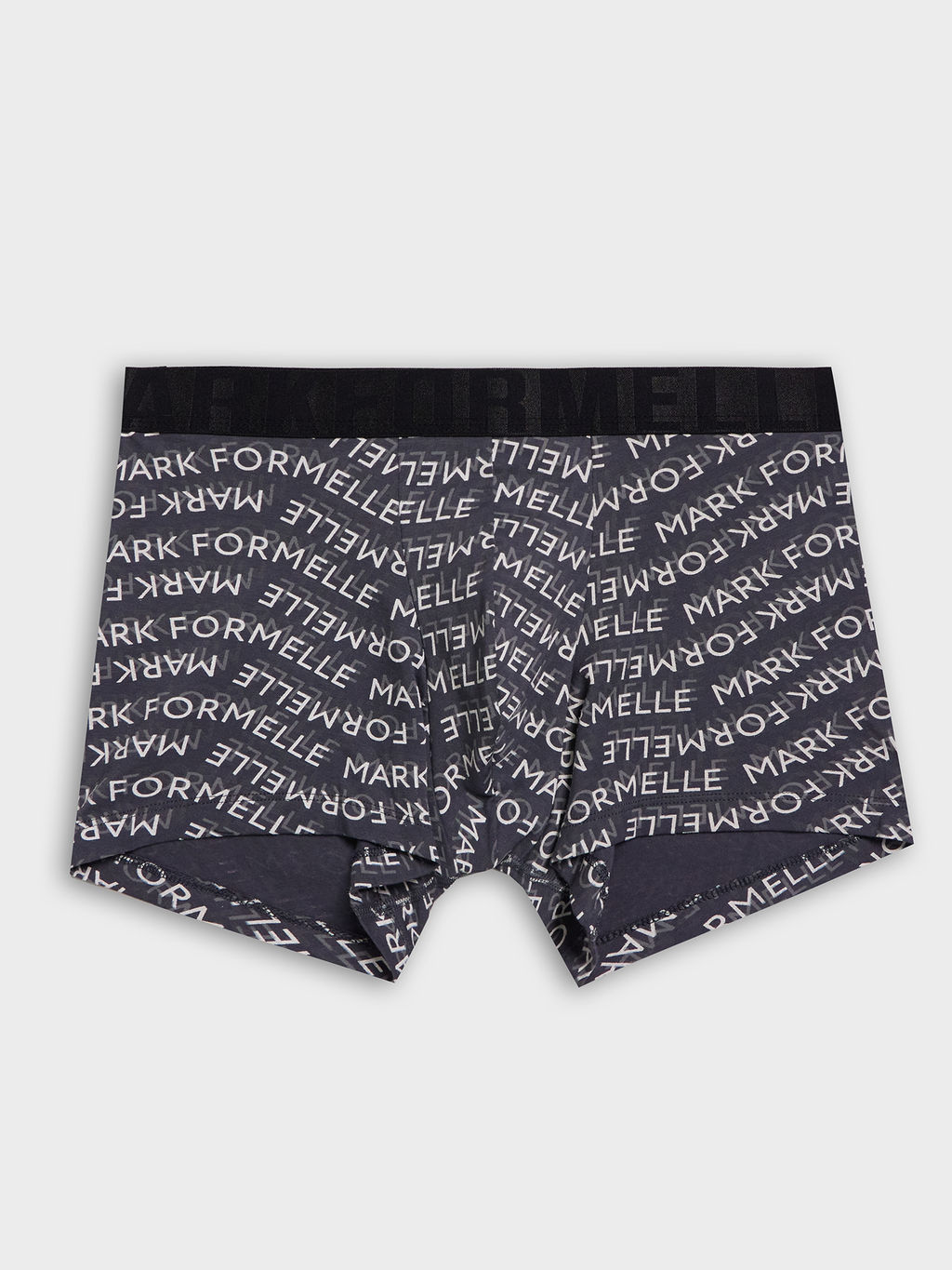 Цена за 2 штуки! Трусы боксеры мужские с серые принтом текст на графите1 411221 - Mark formelle фото 7