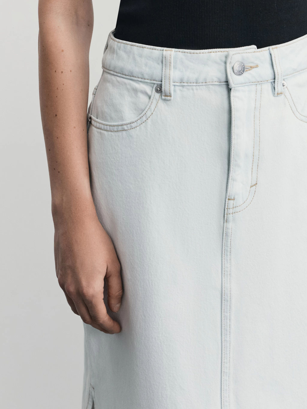 Джинсовая юбка макси / Zarina  фото 6