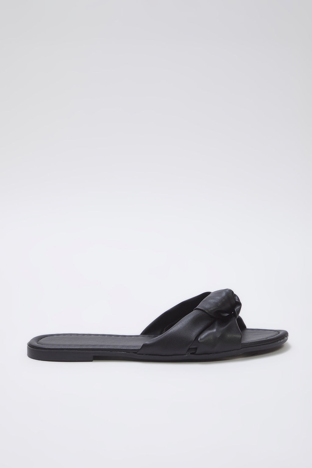 Trendyol Shoes Siyah Dugum Detayl? Badem Burun Kad?n Terlik TAKSS25TE00040 - Trendyolmilla фото 3