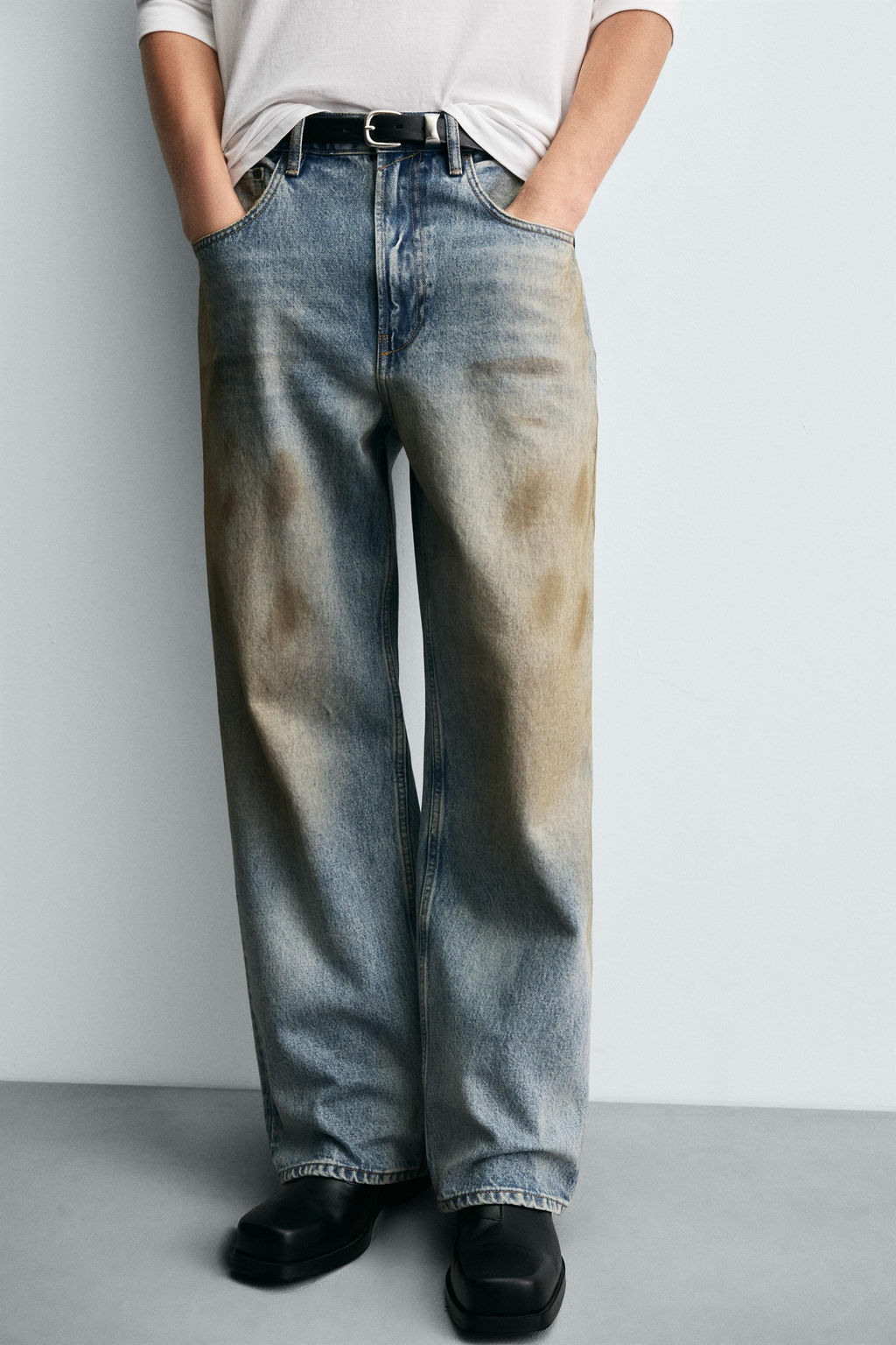 VINTAGE EFFECT BAGGY FIT JEANS - Zara фото 5