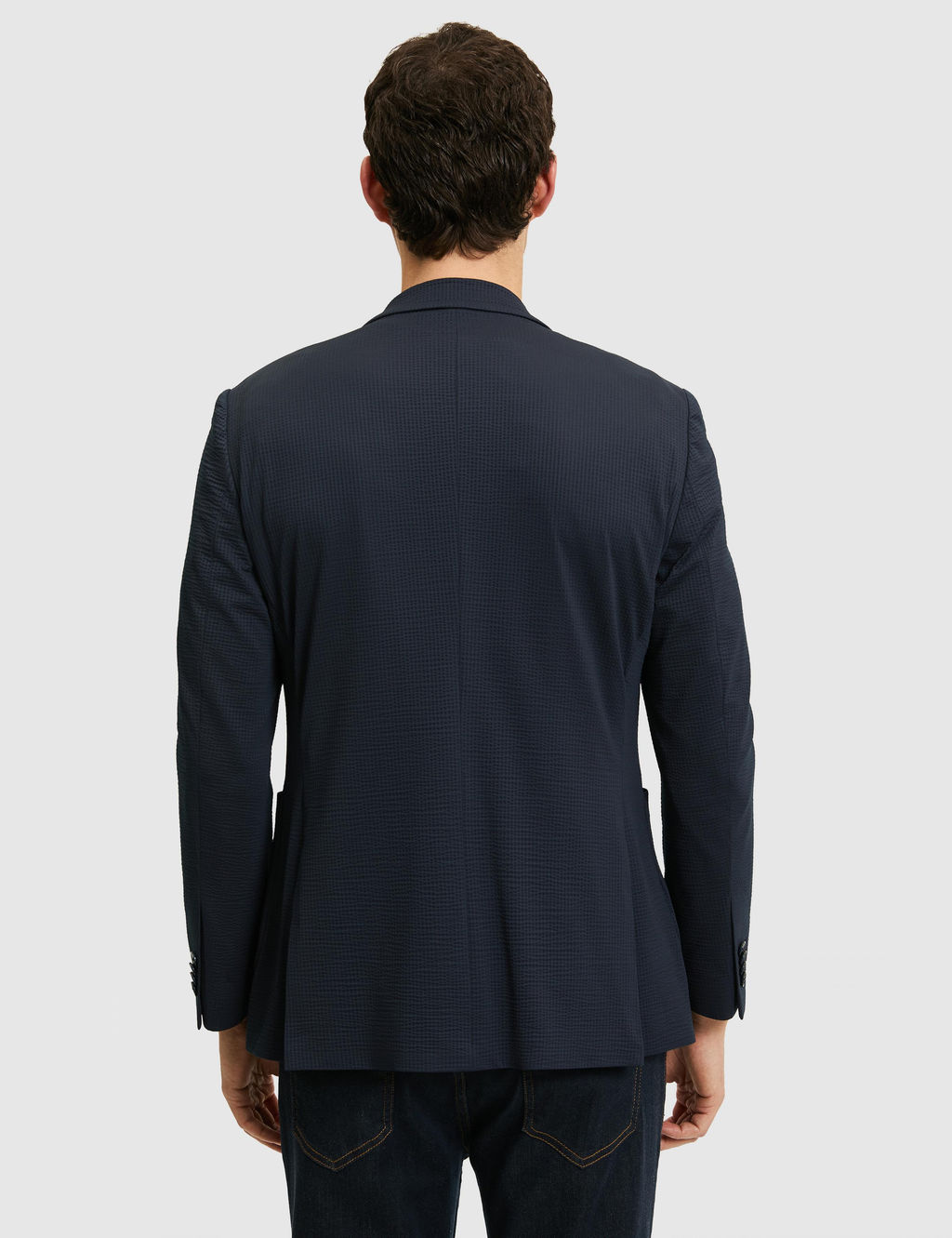 Lacivert Slim Fit Spor Ceket