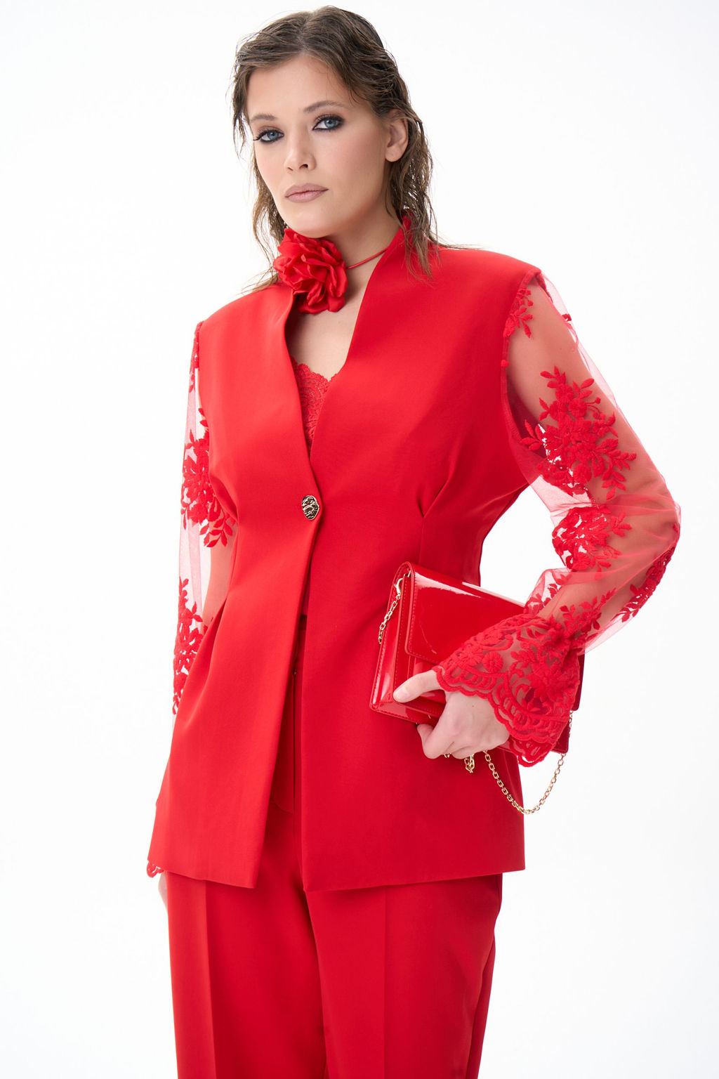 Пиджак Хейзел (красный) - Эльза фото 7