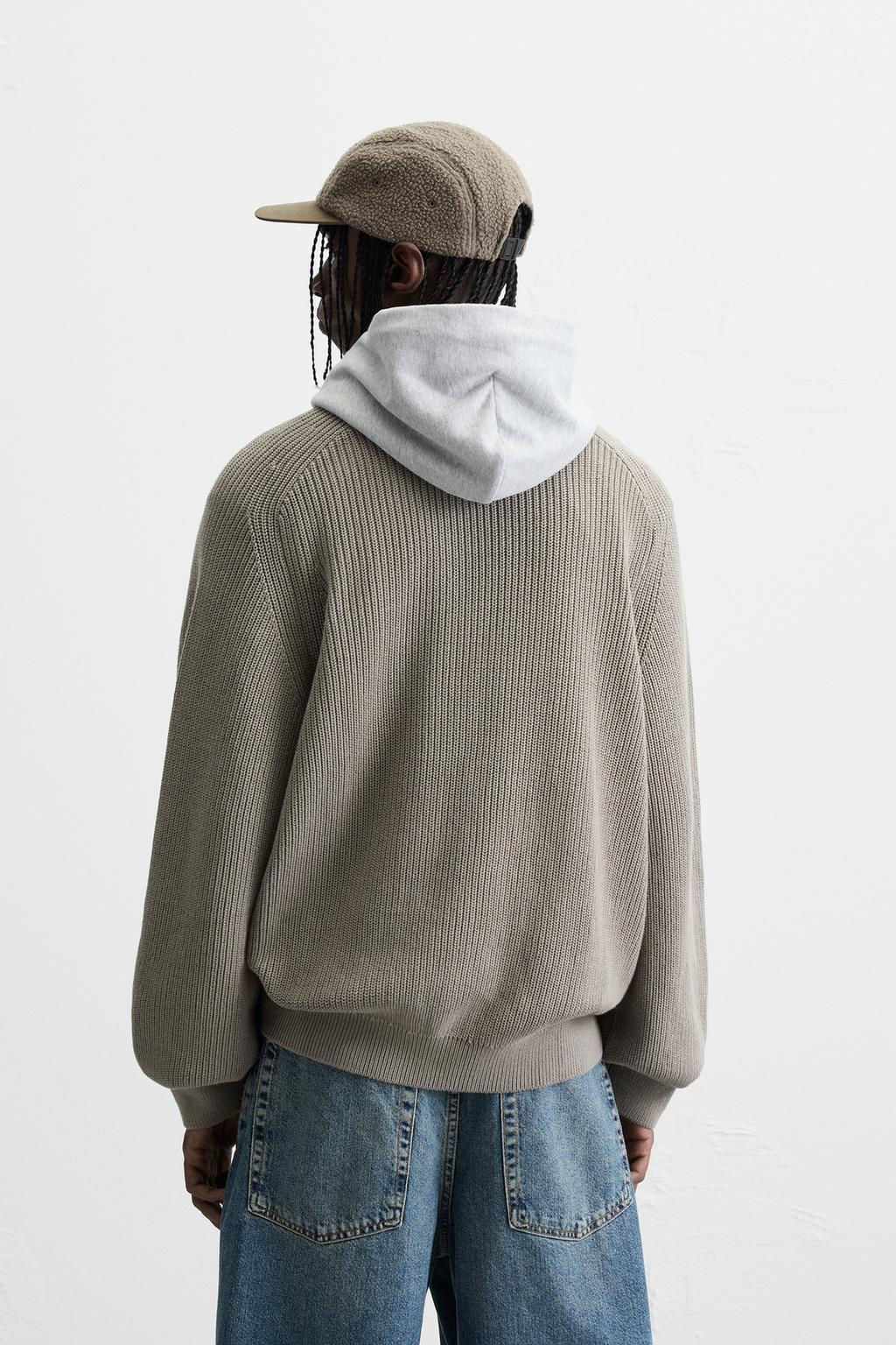 TEXTURED RELAXED FIT SWEATER - Zara фото 3