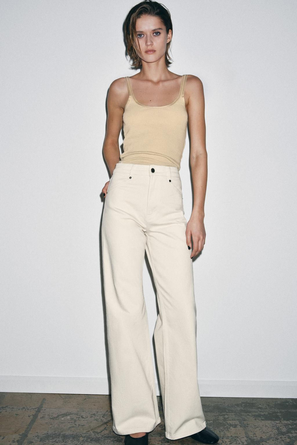 SOFT INTERLOCK TOP WITH DRAPED SIDE DETAIL - Zara фото 28