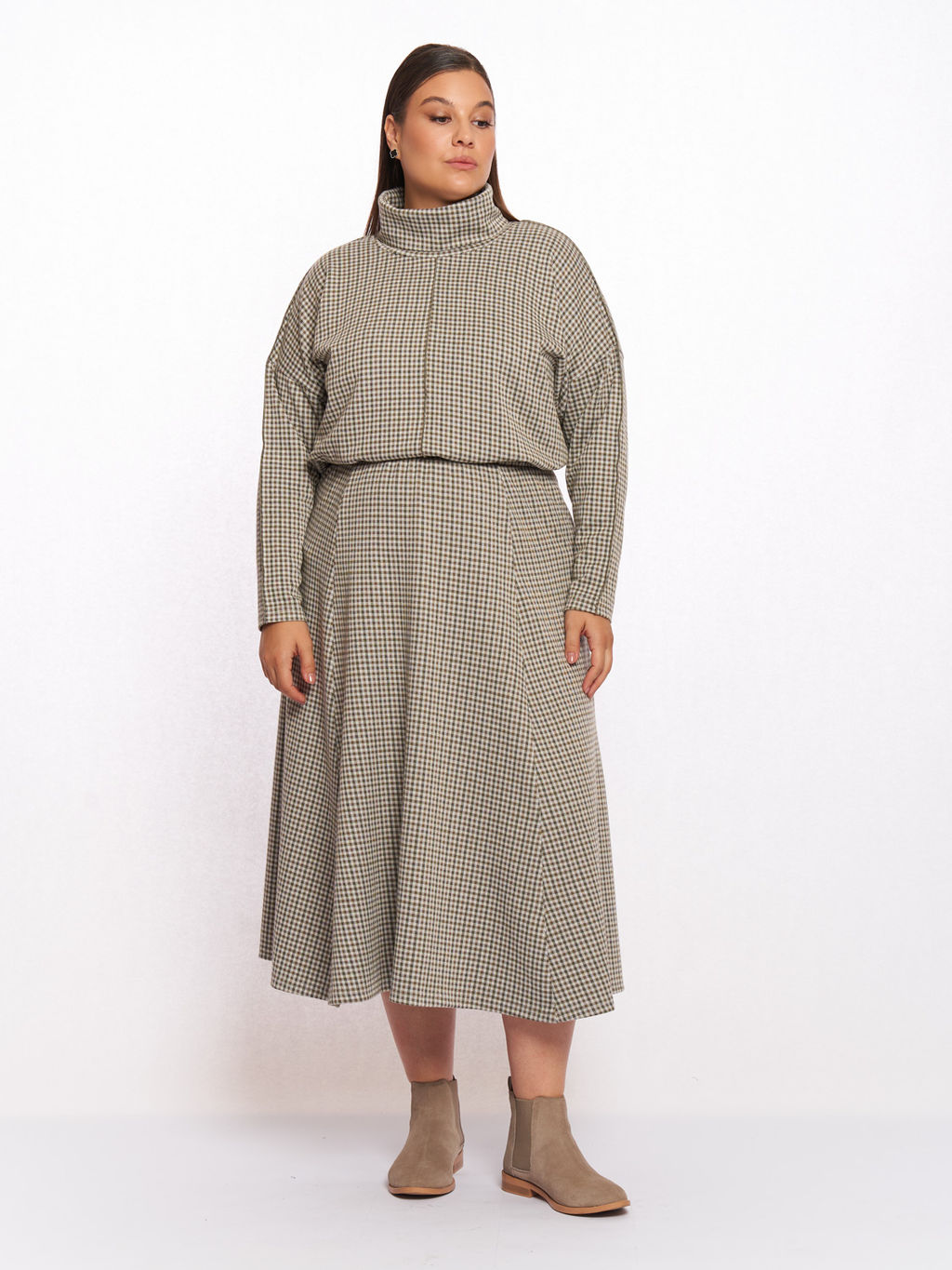 Юбка в клетку UB17408SQU30 - Артесса фото 5