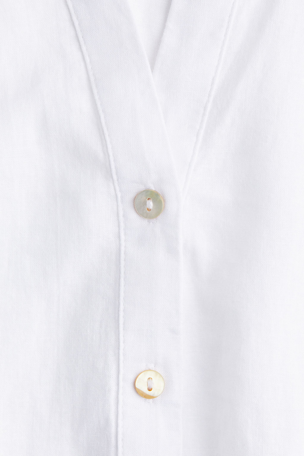 Camisa sin mangas en mezcla de lino - H&m фото 3