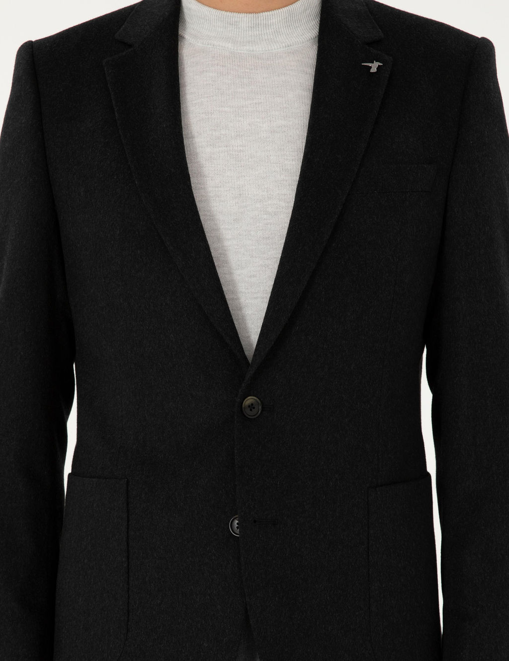 Черная зауженная куртка - Cacharel фото 7