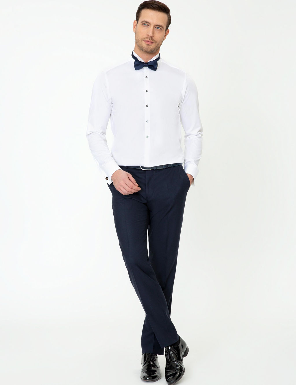 Beyaz Slim Fit Smokin G_mlek
