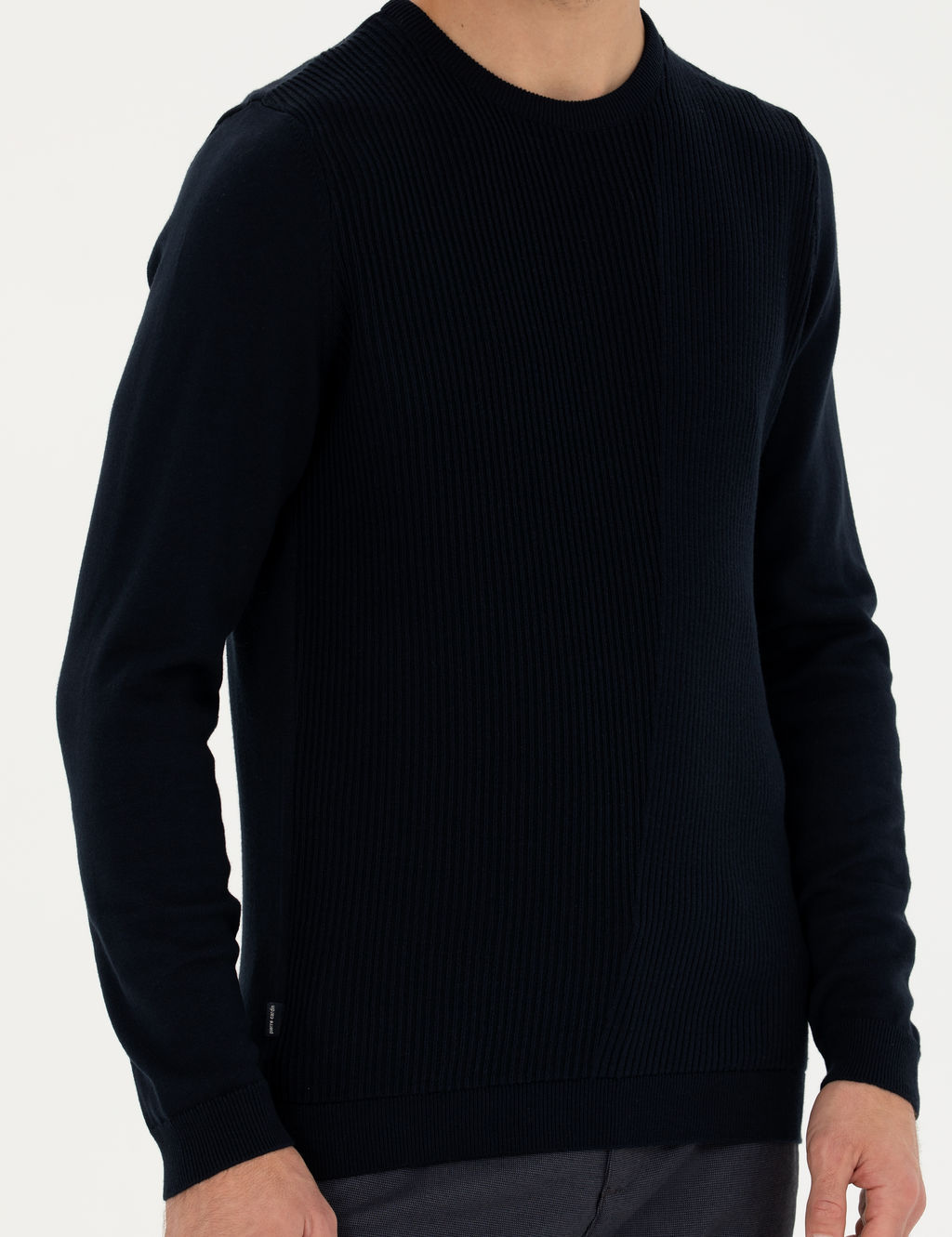 Lacivert Slim Fit Bisiklet Yaka Triko Kazak - Pierre cardin фото 6