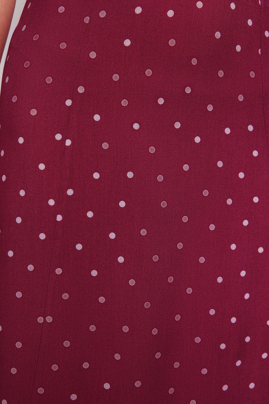 Murdum Y?rtmacl? Midi Viskon Dokuma Puantiyeli Bluz-Etek Tak?m TWOSS20AU0097