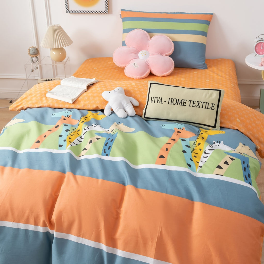 Комплект постельного белья на резинке Сатин Люкс KIDS 100% хлопок CDKR055 90*200*25/1.5 спальный/50-70 1 шт - Ситрейд фото 2