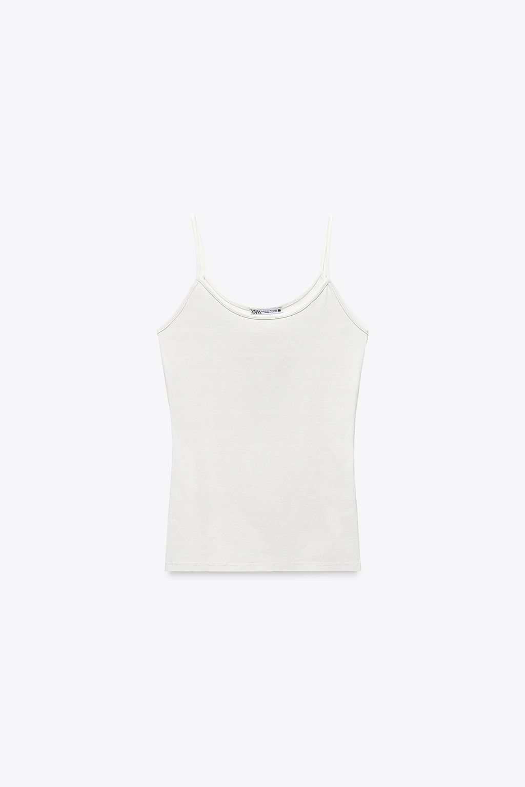 POLYAMIDE SLIM STRAP T-SHIRT - Zara фото 27