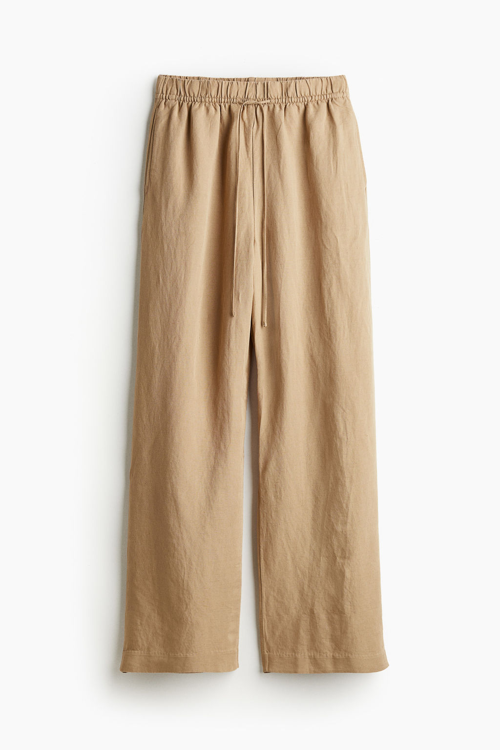 Pantalon sin cierre en mezcla de lino - H&m фото 7