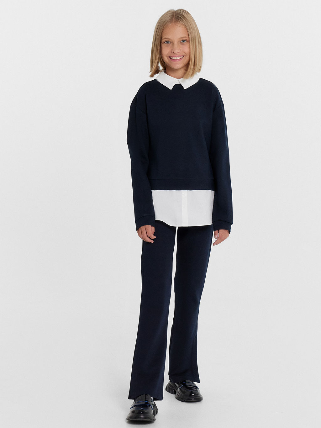 Джемпер для девочек в синем цвете - Mark formelle фото 3