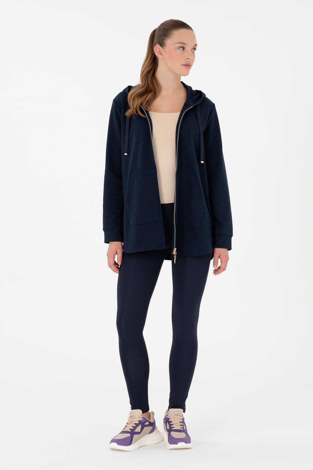 Женский темно-синий свитшот Неожиданная скидка в корзине - U.s. polo assn фото 11