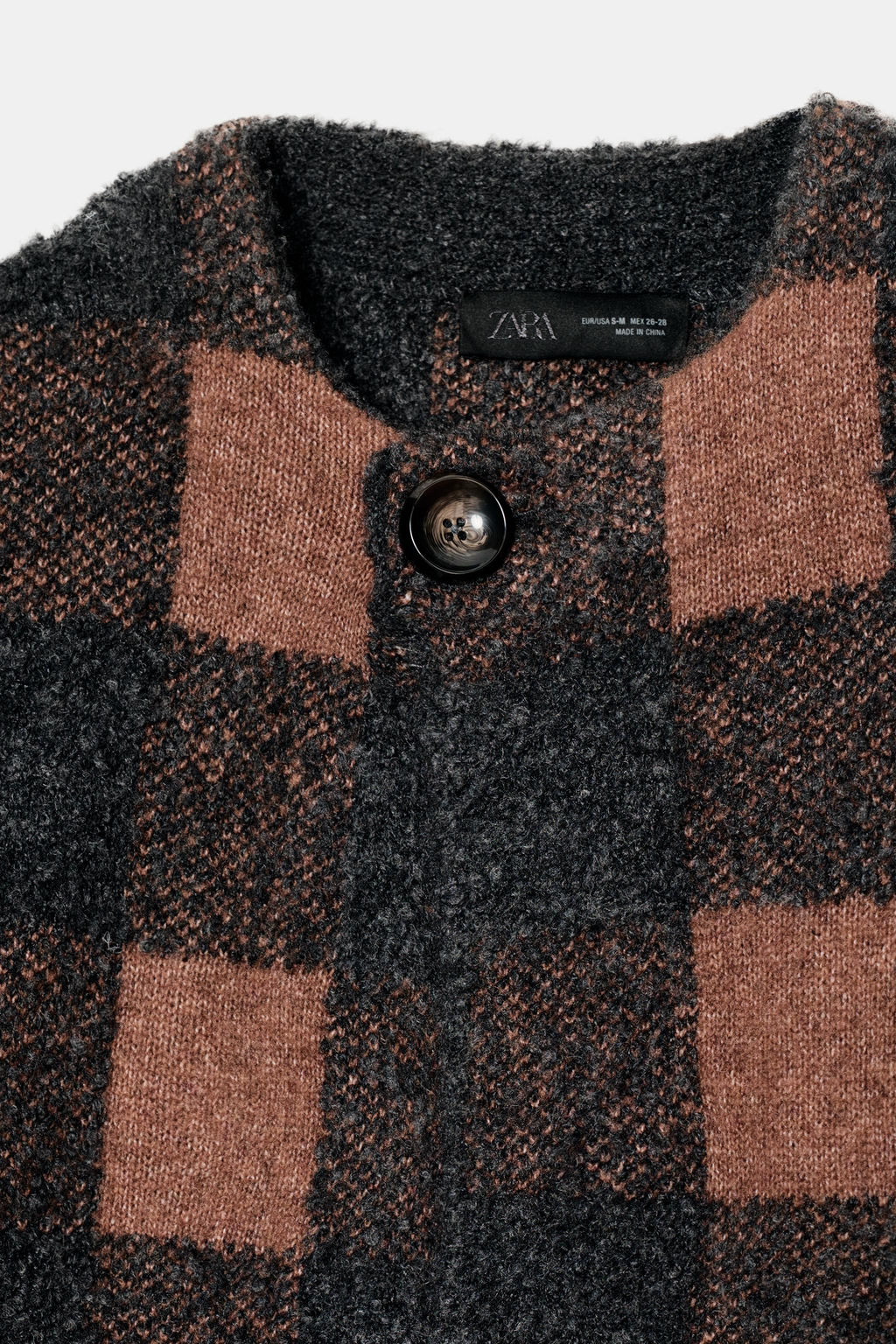 CHECKED CARDINGAN - Zara фото 7