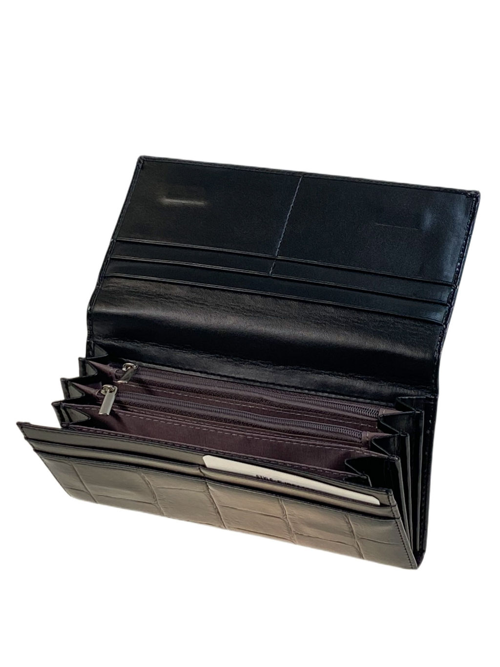 Женское портмоне из искусственной кожи, цвет черный - Greta фото 2