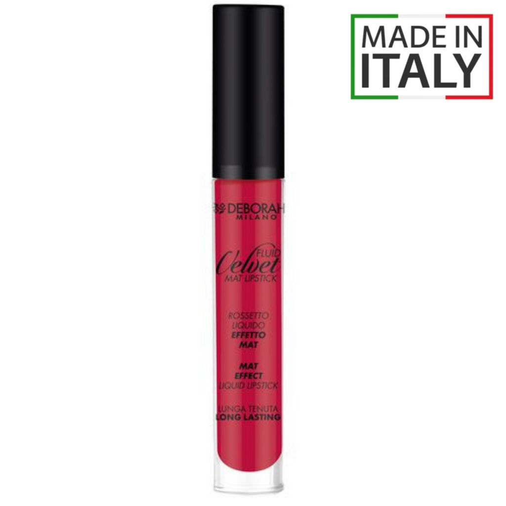 DEBORAH Помада для губ матовая Fluid Velvet Mat тон 21 красный мак, 4.5 г.
