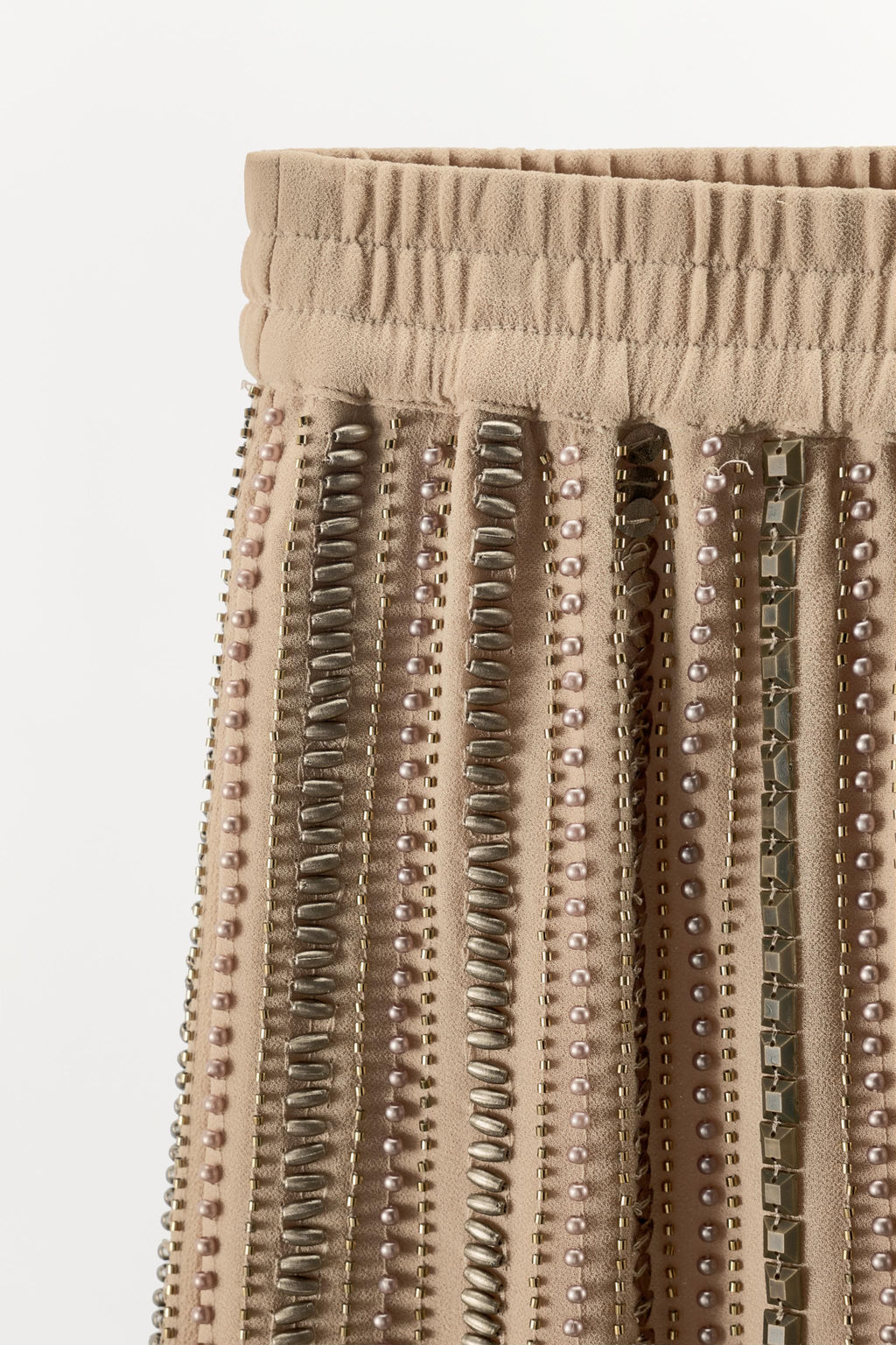 BERMUDA ABALORIOS LENTEJUELAS / Beige - Zara фото 6