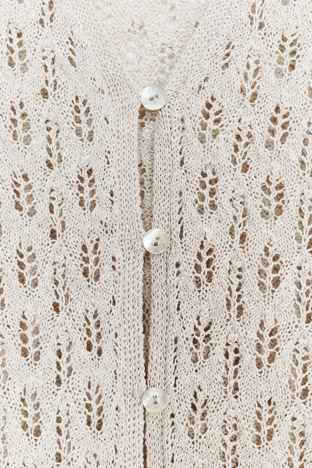 POINTELLE KNIT CARDIGAN