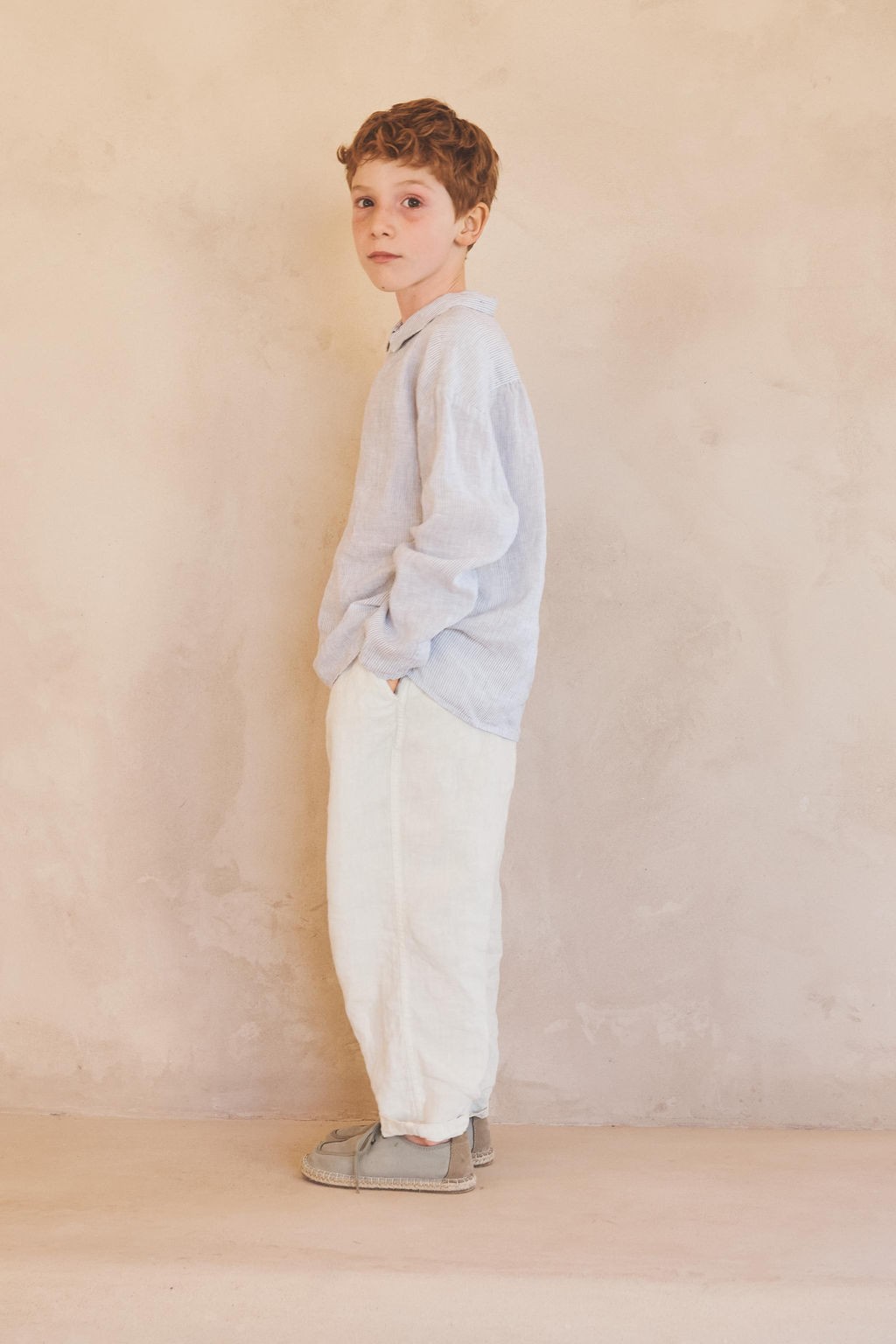 6-10 A?OS/ CAMISA RAYAS 100% LINO LIMITED EDITION / rayas - Zara фото 4