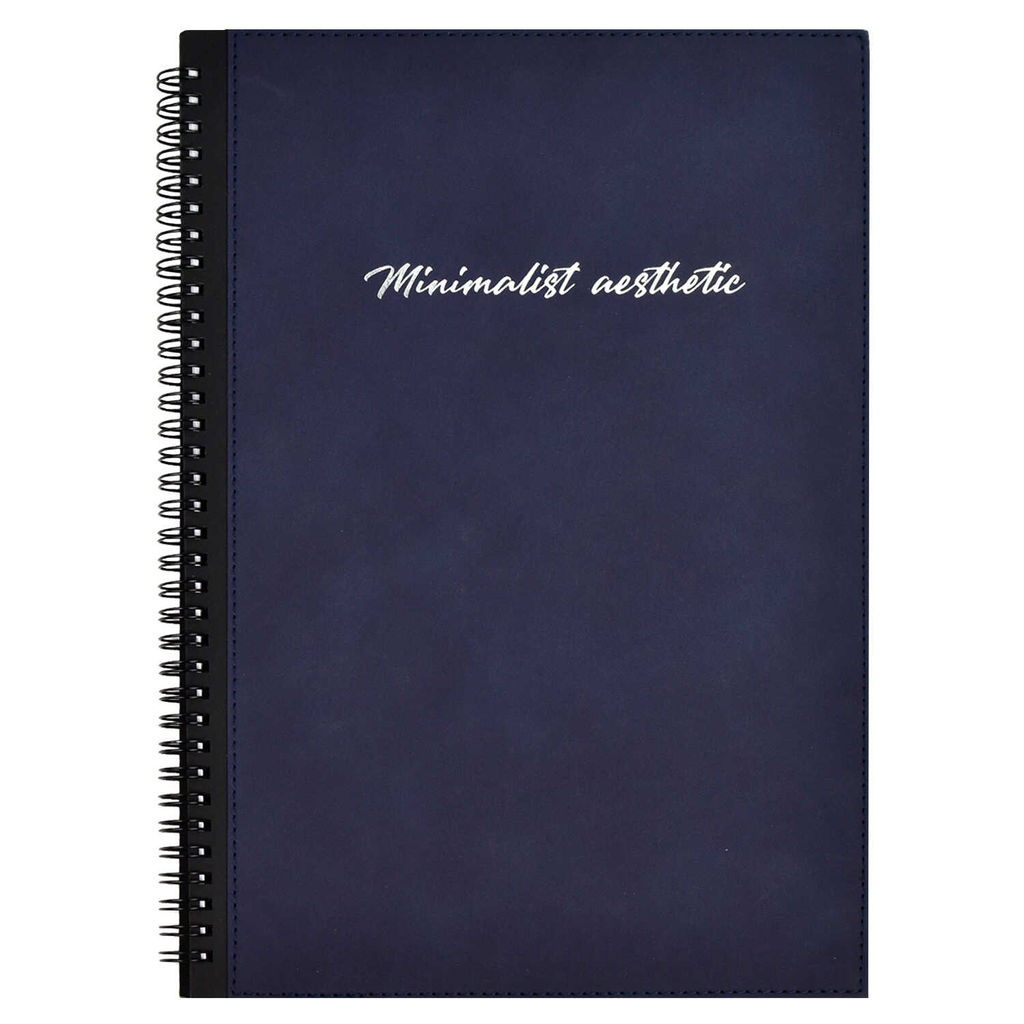 Записная книжка ESCALADA, А4, 96 л., арт. 67693/ 10 НУБУК ТЁМНО-СИНИЙ