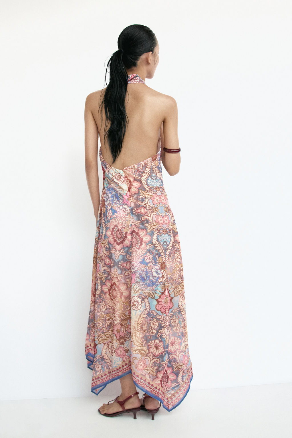 Vestido halter de gasa - H&m фото 4