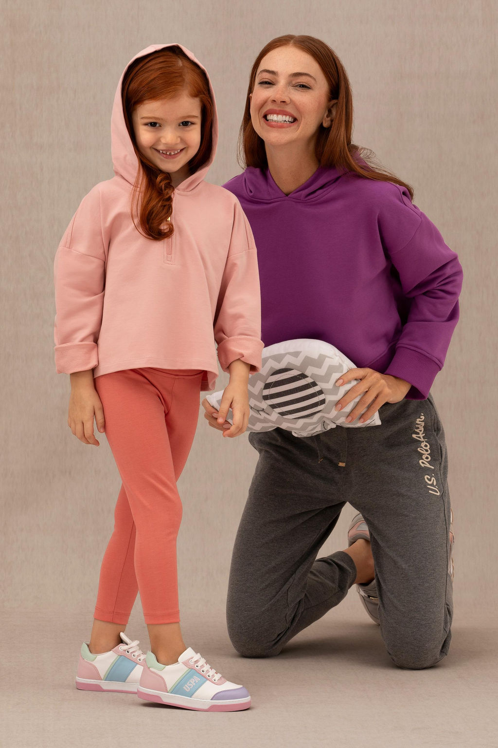 Женская фиолетовая толстовка с капюшоном - U.s. polo assn фото 15