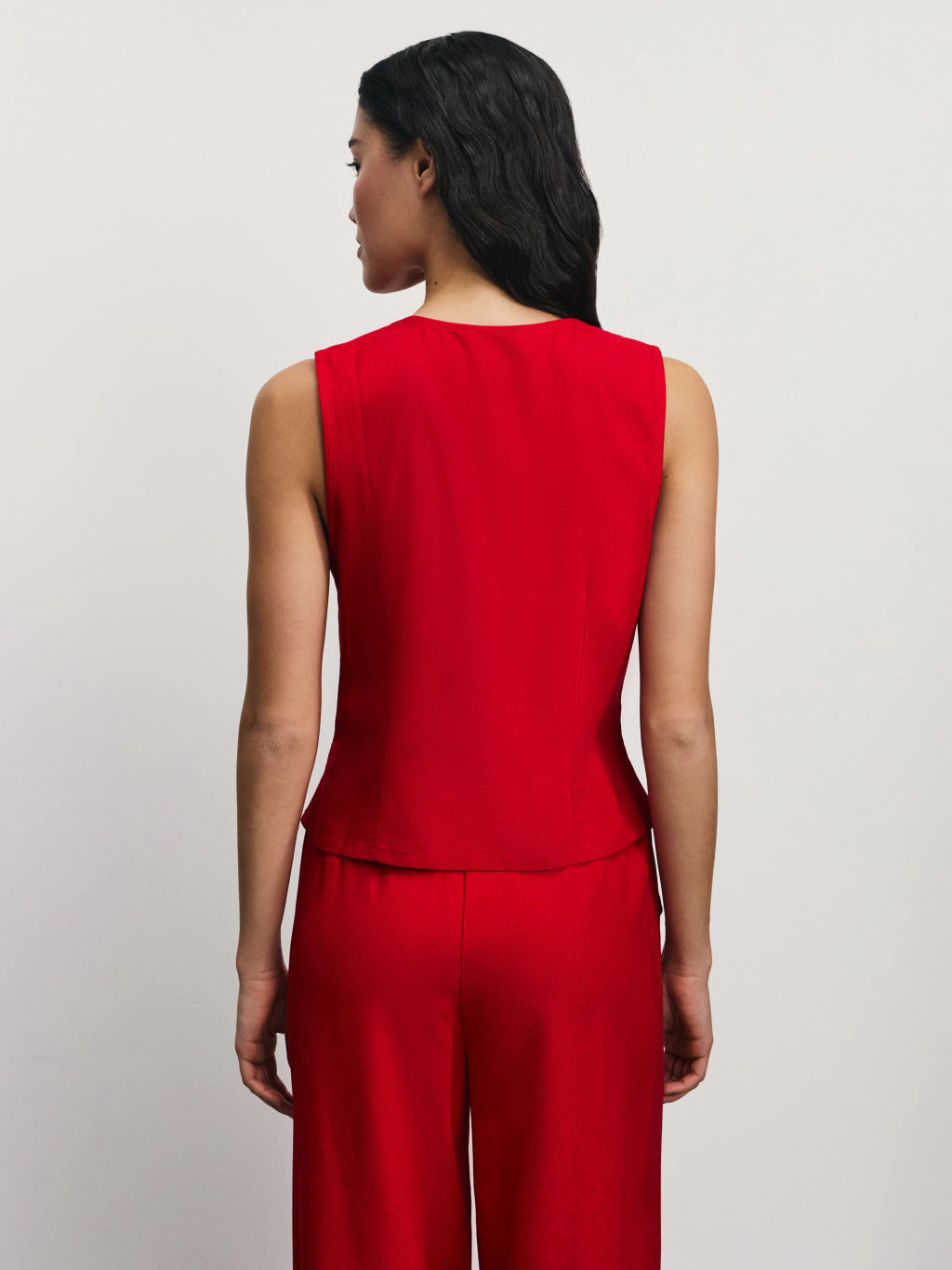 Льняной жилет / Zarina  фото 5