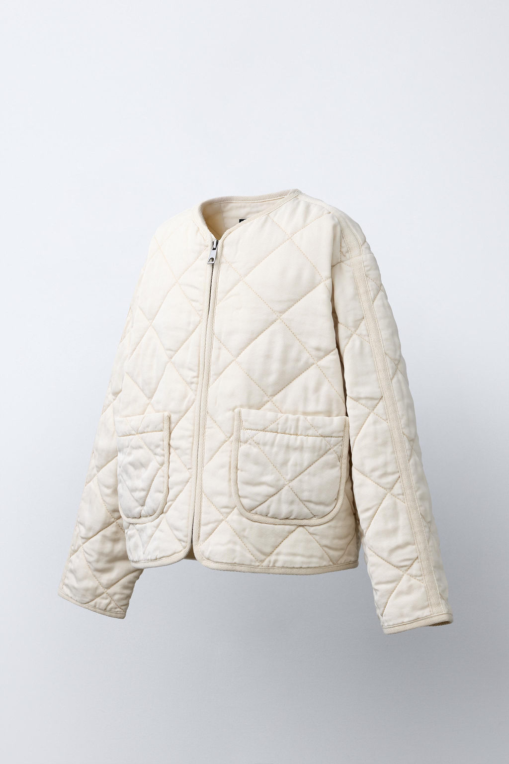 CAZADORA ACOLCHADA CREMALLERA / Crudo - Zara фото 3
