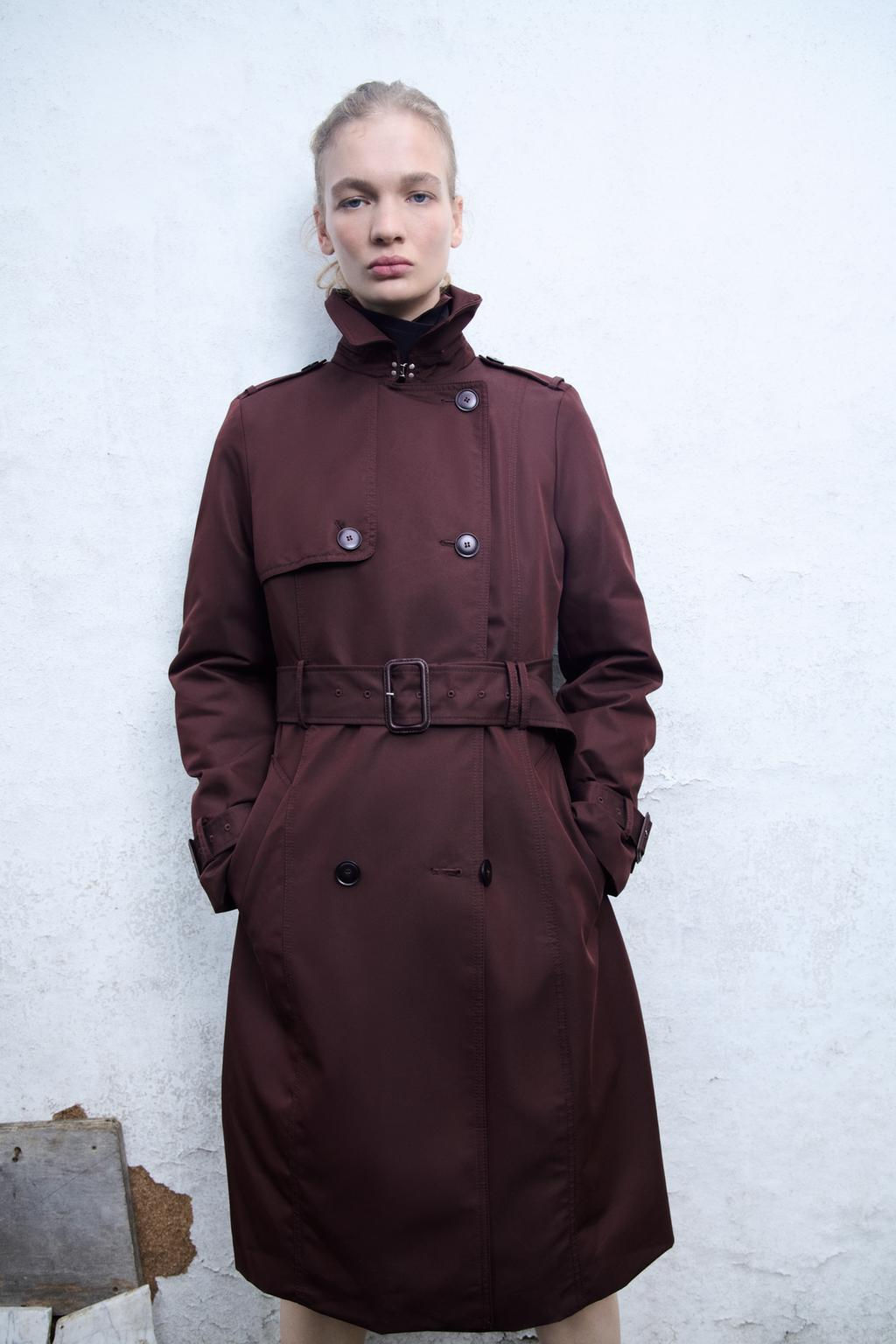 WATER-REPELLENT TRENCH COAT - ZW COLLECTION - Zara фото 5