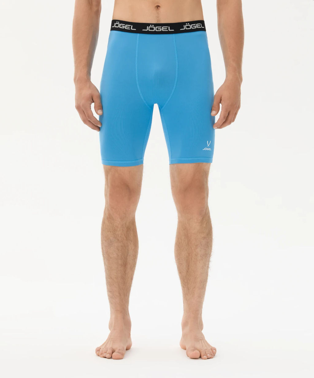 Шорты компрессионные JOGEL CAMP PerFormDRY Tight Short, голубой/белый  фото 6