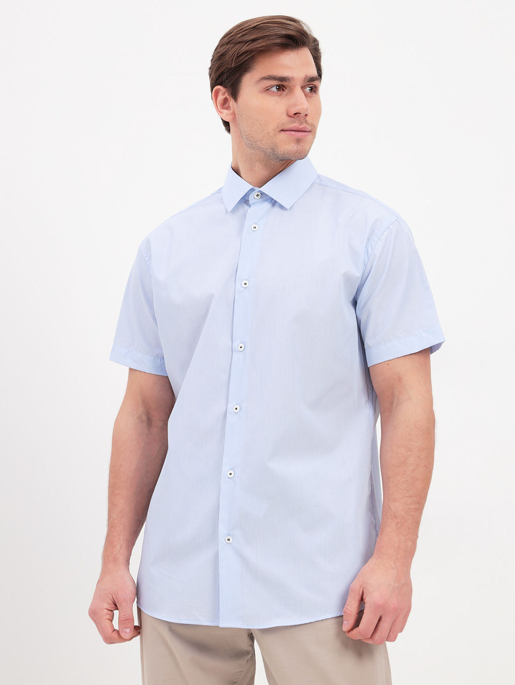 Сорочка мужская короткий рукав GREG 211/201/1764/Z/1p  фото 6