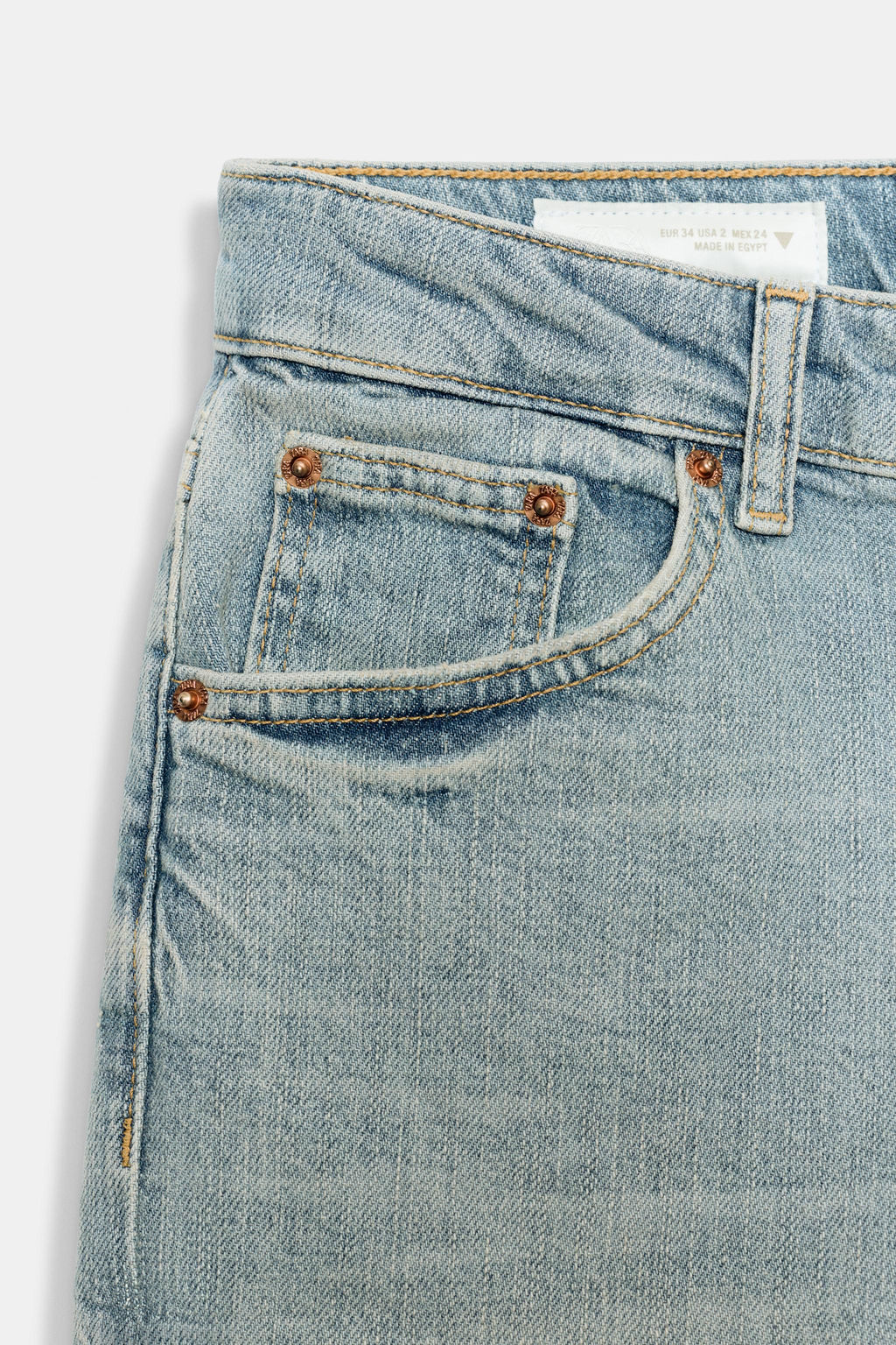 JEANS TRF CAPRI TIRO MEDIO / Azul - Zara фото 7