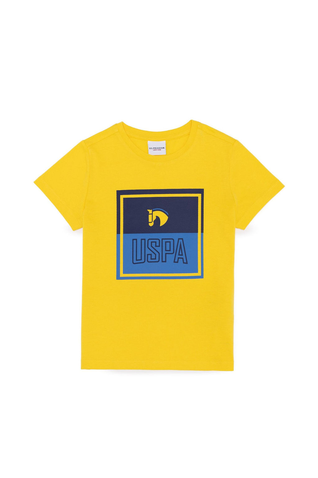 Детская желтая футболка с круглым вырезом Неожиданная скидка в корзине - U.s. polo assn фото 4