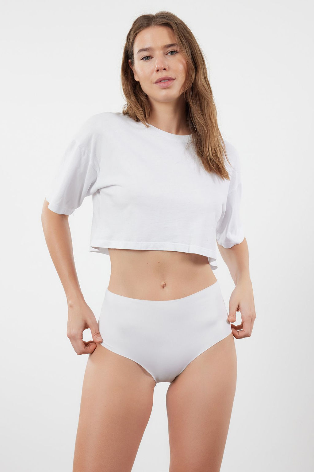 TRENDYOLMILLA Siyah-Cok Renkli 3lu Micro Dikissiz/Iz Yapmaz Lazer Kesim Hipster Orme Kulot THMSS24KU00042  фото 5