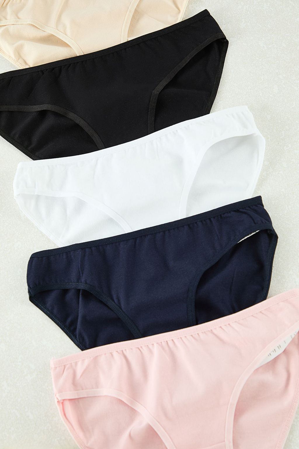 Siyah-Cok Renkli 5li Paket Pamuklu Micro Klasik Orme Kulot THMAW25KU00041