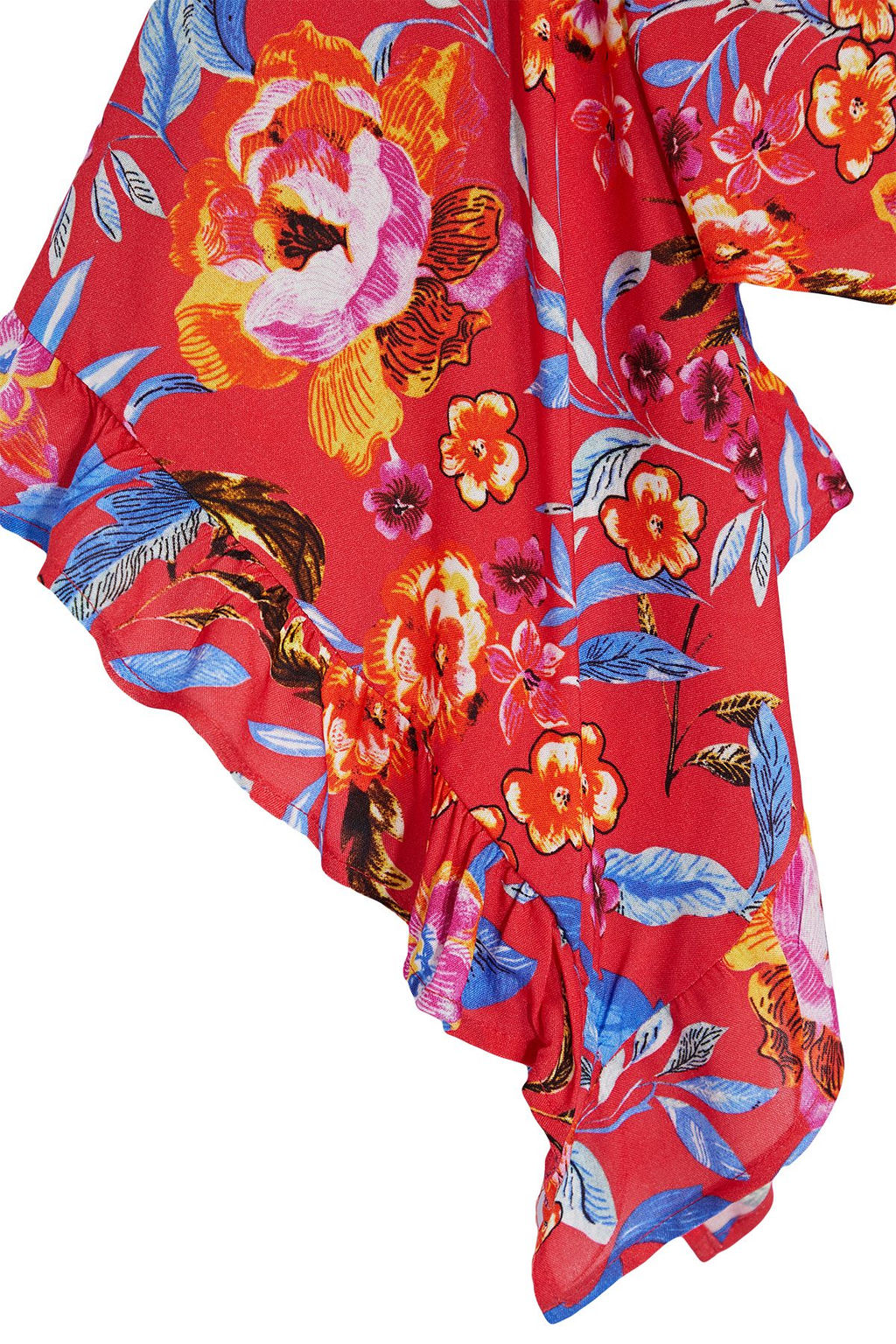 Cicek Desenli Crop Dokuma Baglamal? Plaj Bluz TBESS24BZ00012 - Trendyolmilla фото 7