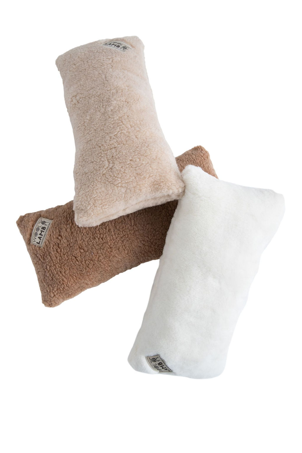 Подушка-валик меховая 30х60