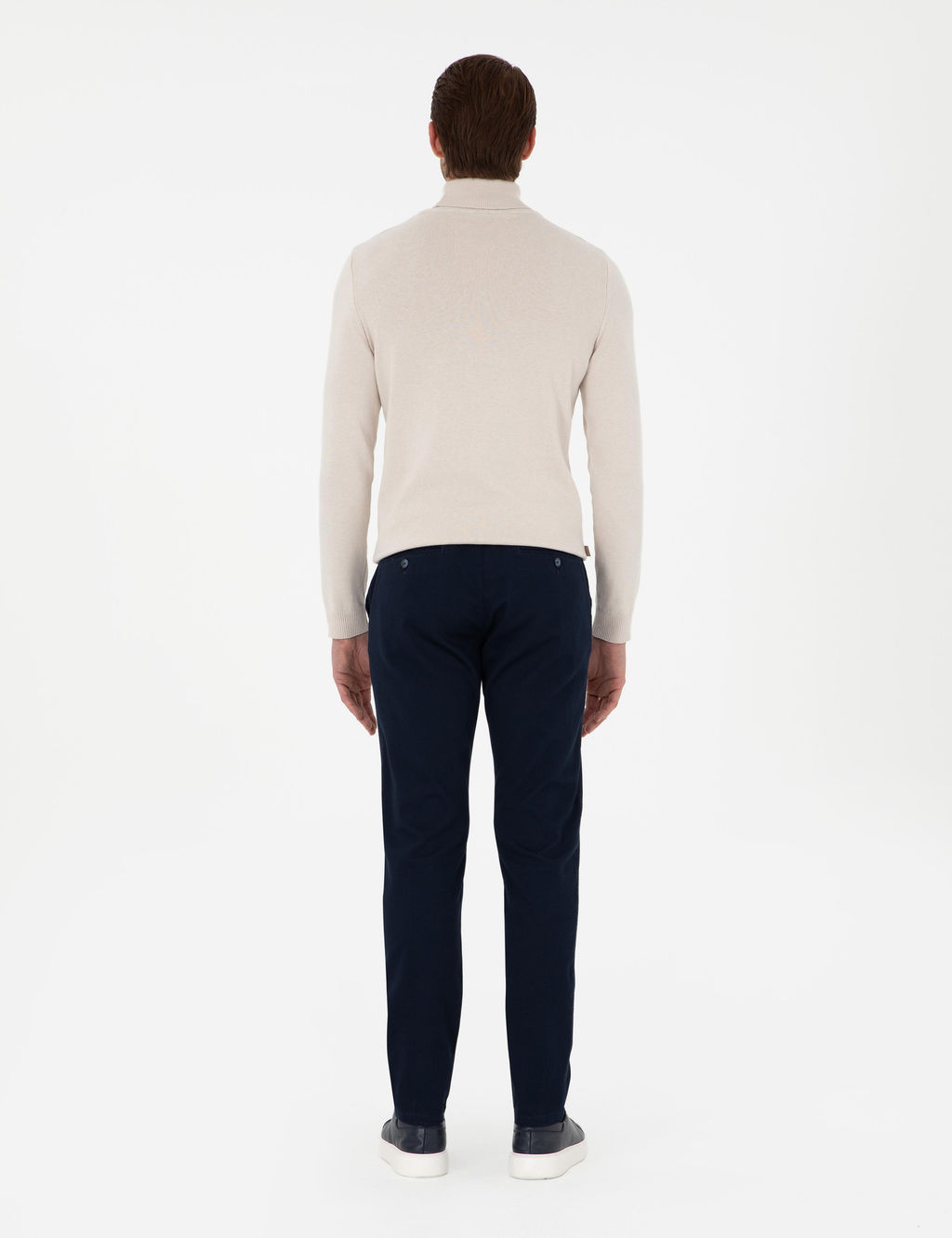 Lacivert Slim Fit Kanvas Pantolon - Pierre cardin фото 4
