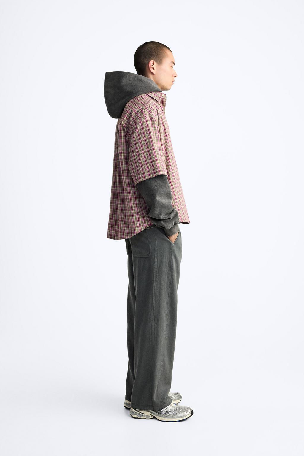 JOGGER WAIST COTTON TROUSERS - Zara фото 4