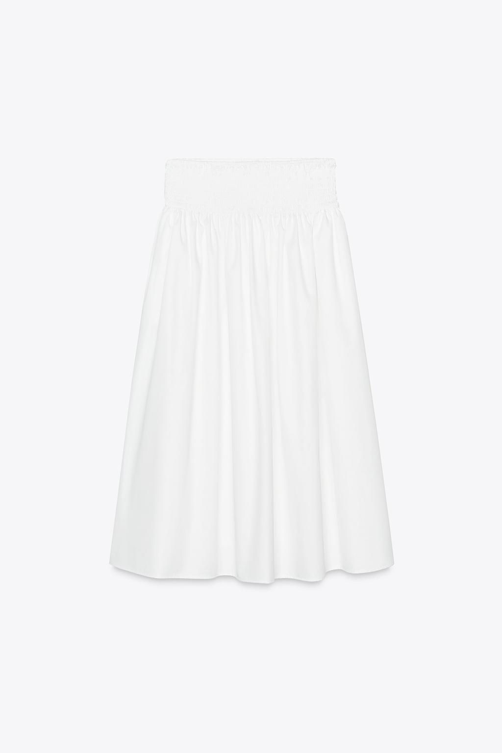 POPLIN MIDI SKIRT - Zara фото 4