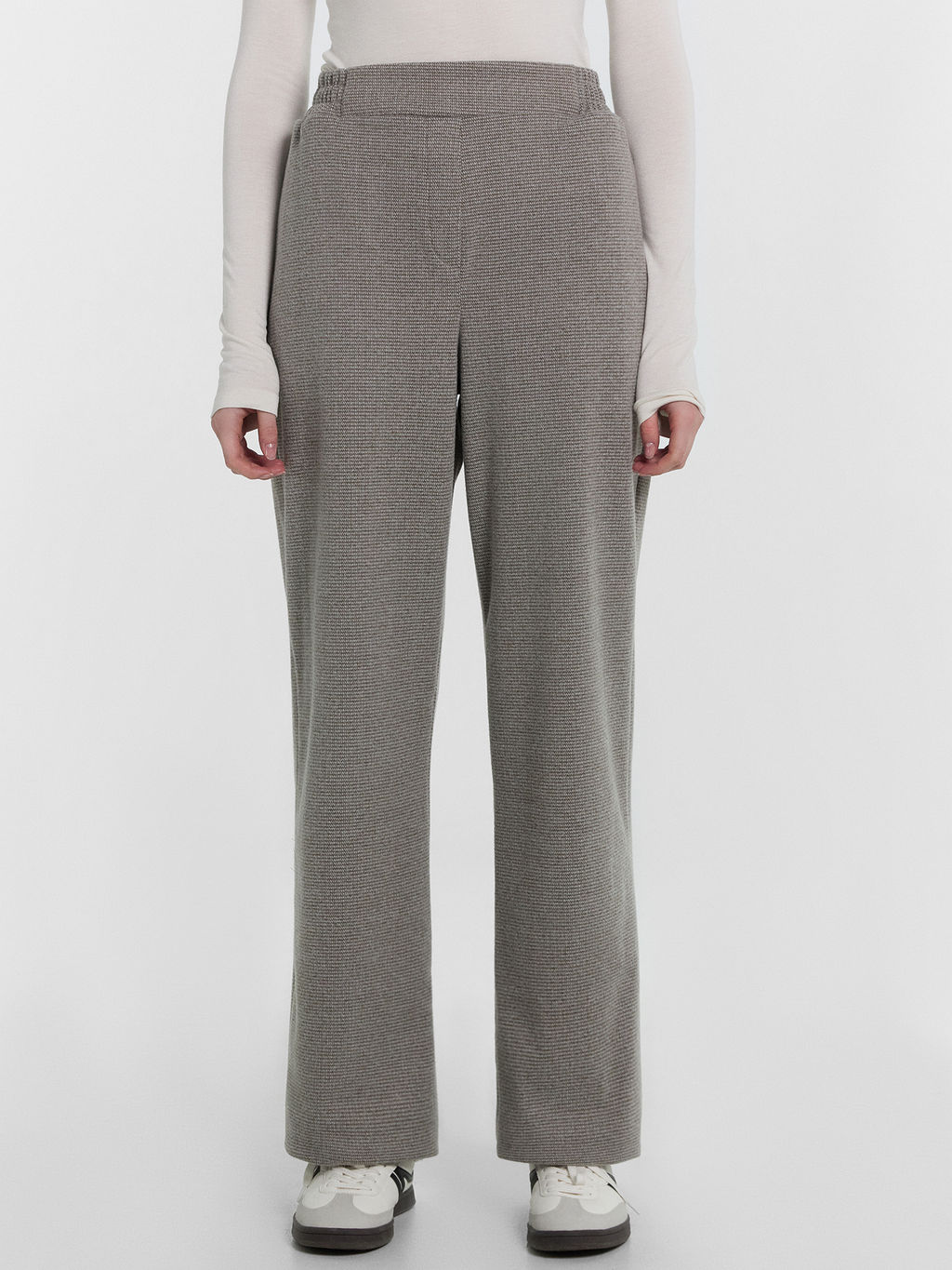 Брюки женские серые кофейная точка 182535-1 - Mark formelle фото 2