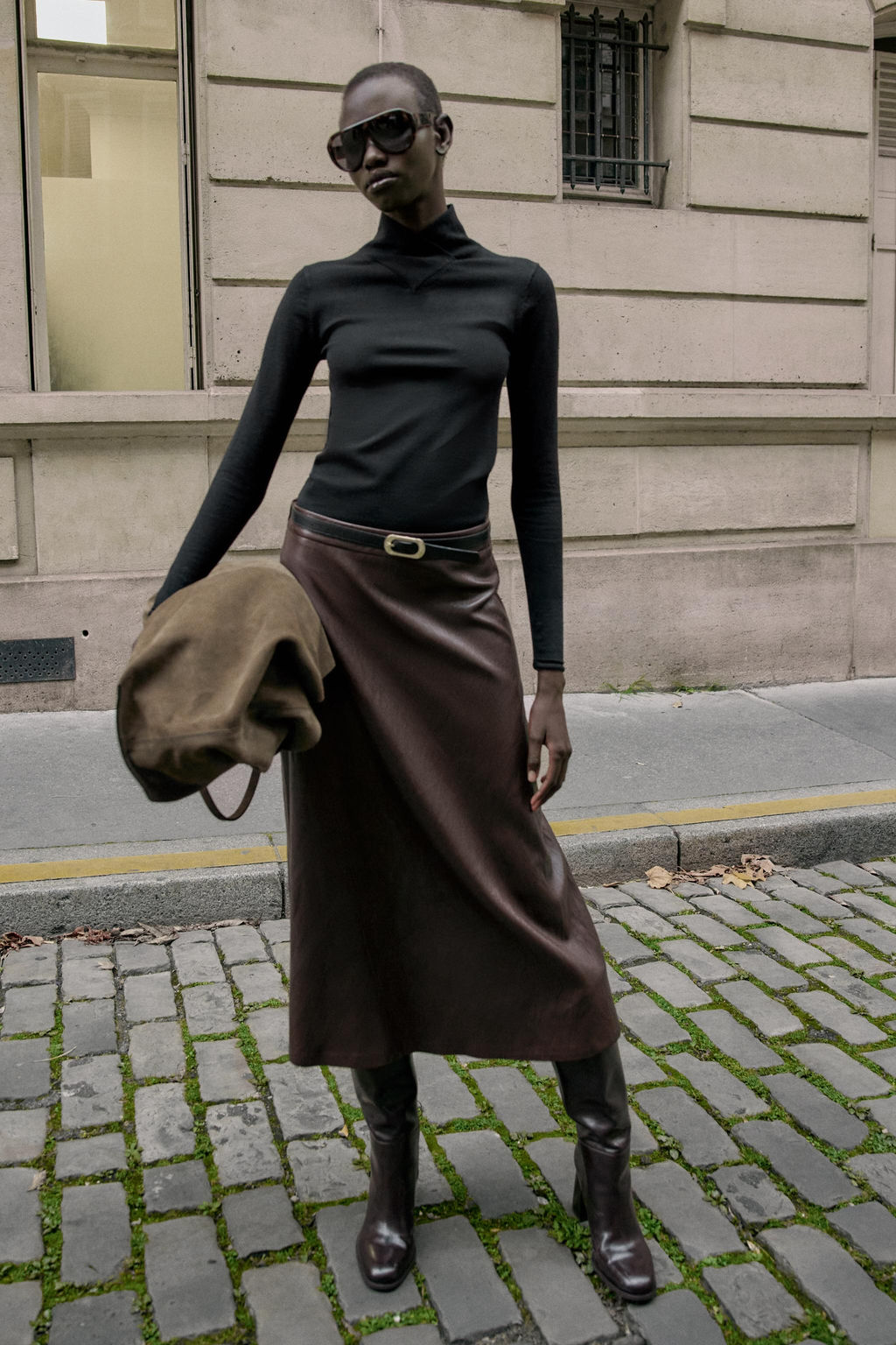 WOOL CROSSOVER HIGH NECK JUMPER - Zara фото 4