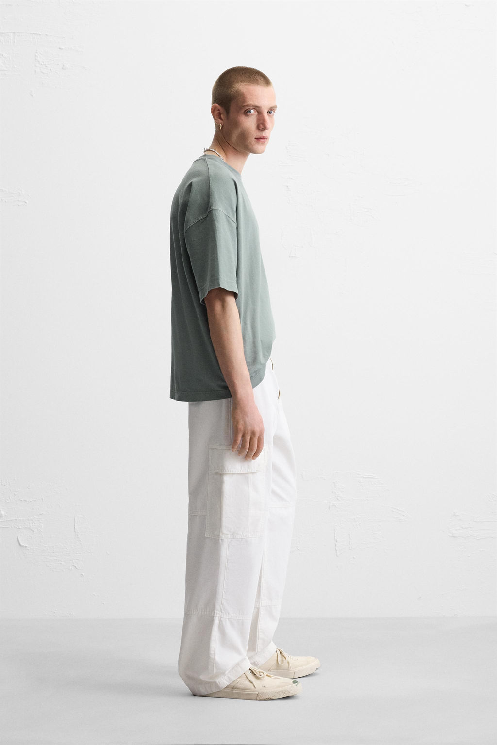 LIGHTWEIGHT WASHED BOXY FIT T-SHIRT - Zara фото 4