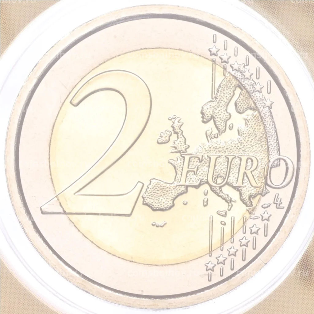 2 евро 2014 года Сан-Марино 90 лет со дня смерти Джакомо Пуччини (в буклете)